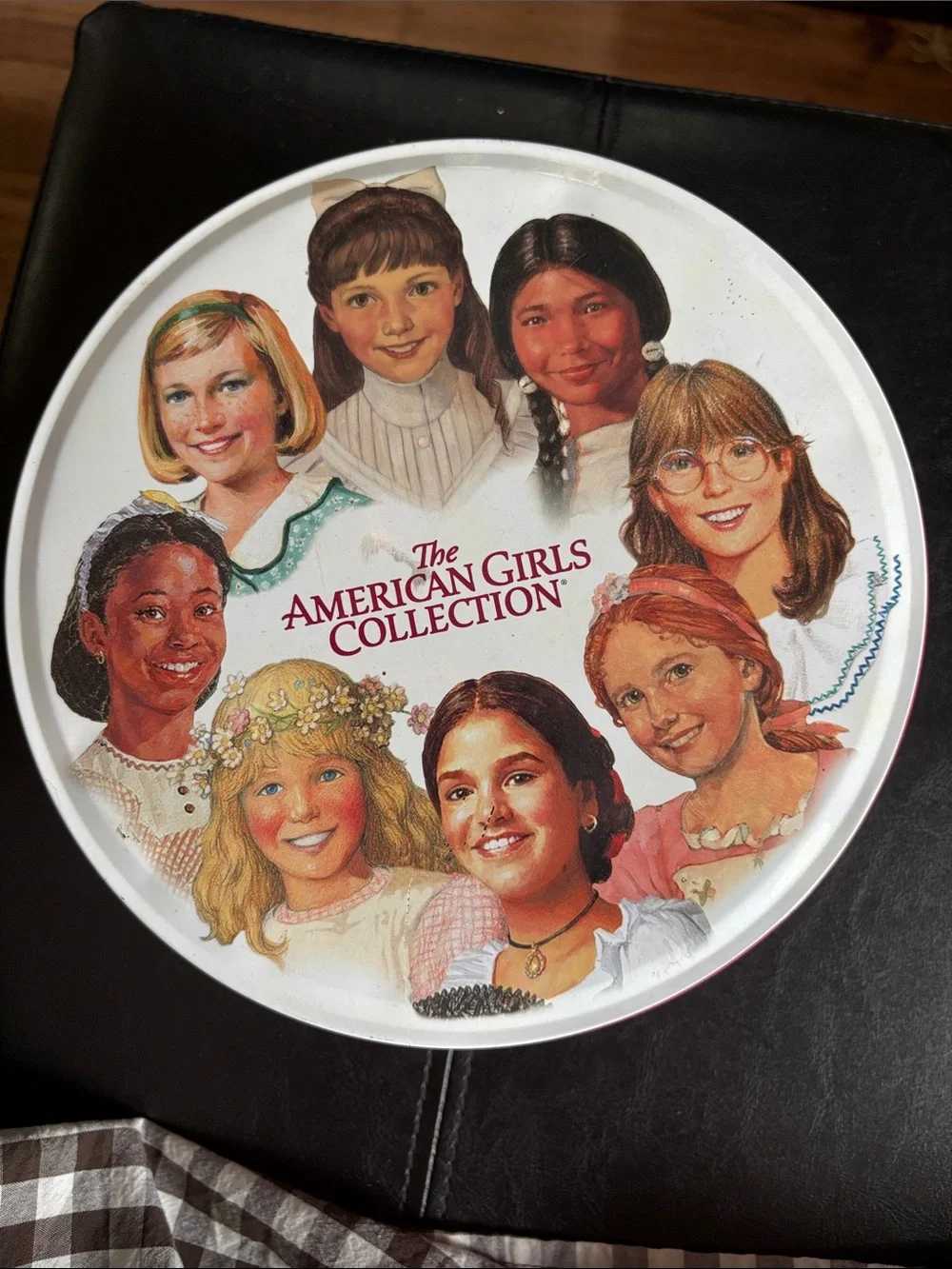 American Girl Decorative Party Tin - White
